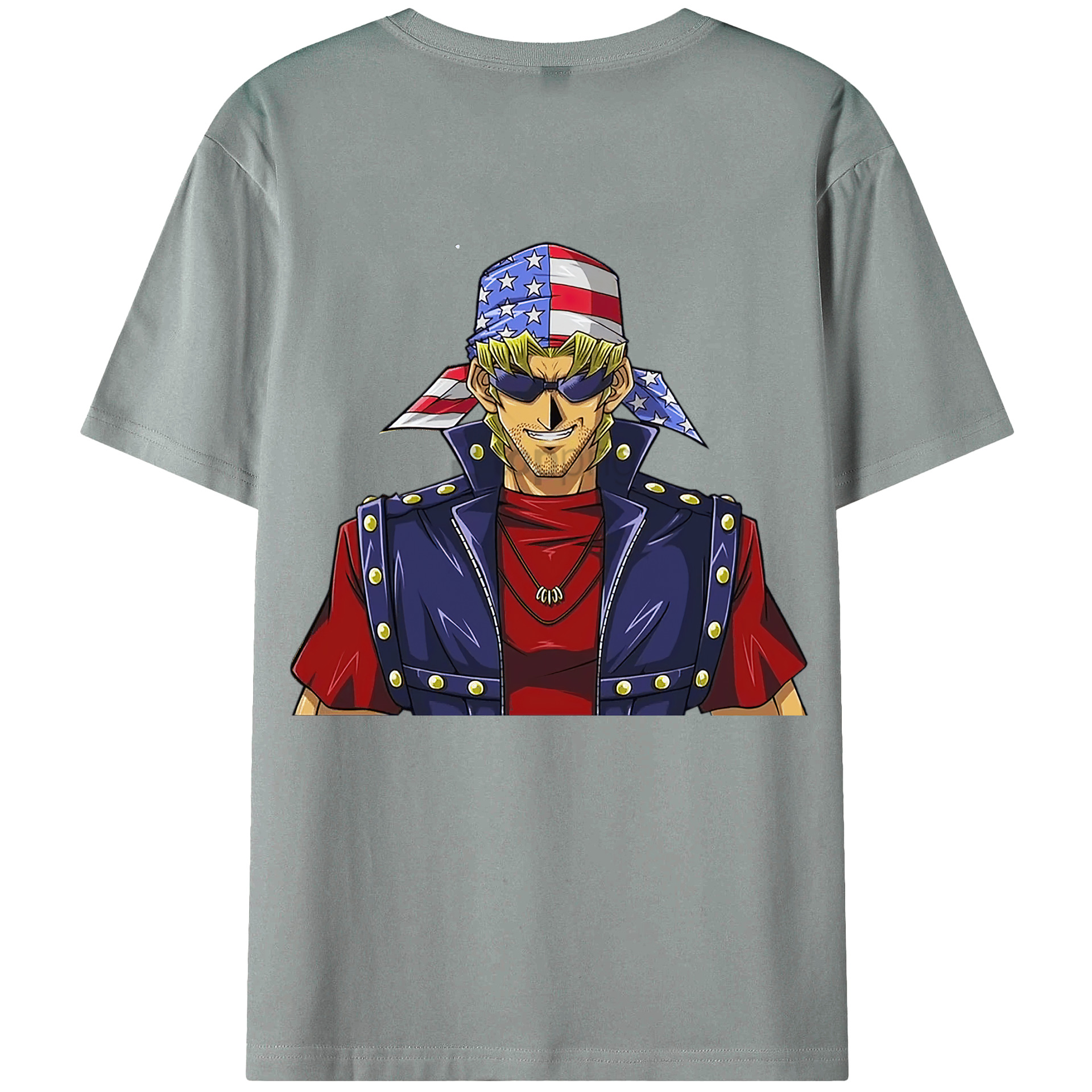 （画像用） 遊☆戯☆王 Yu-Gi-Oh! 綿100％ メンズ半袖Tシャツ（バックプリント） 通気性